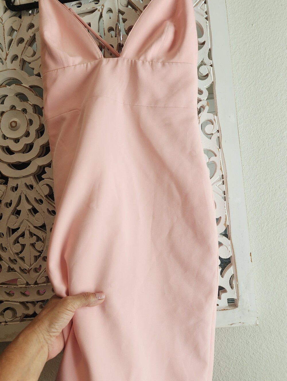 HOUSE OF CB LONDON LORE BLUSH BRALET SHAPE BODYCON DRESS NWT SIZE SMALL GLAM - Picture 15 of 16